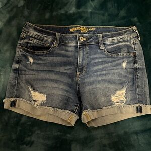 Arizona Jean Company Women's Distressed Blue Jean Shorts